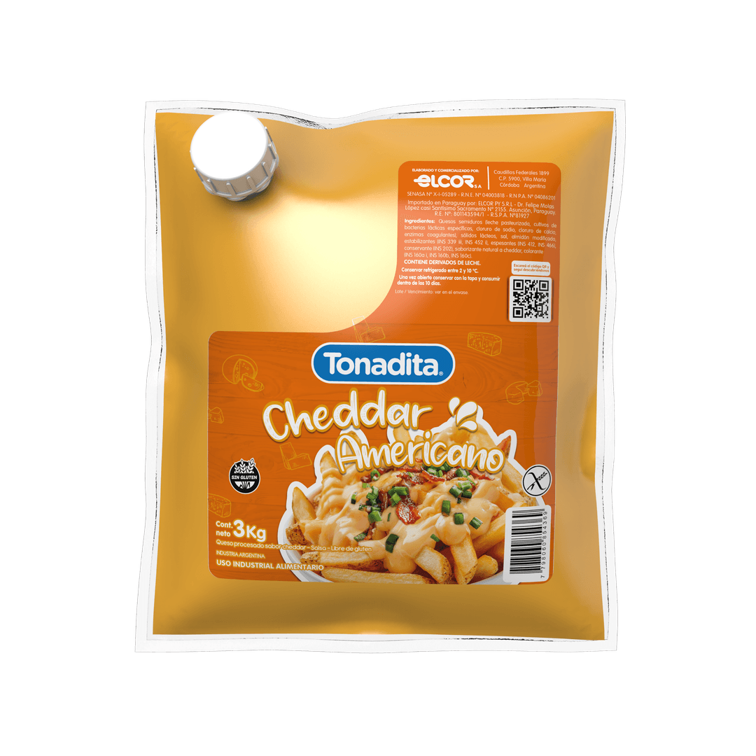 CHEDDAR TONADITA SALSA X 3 KG SACHET