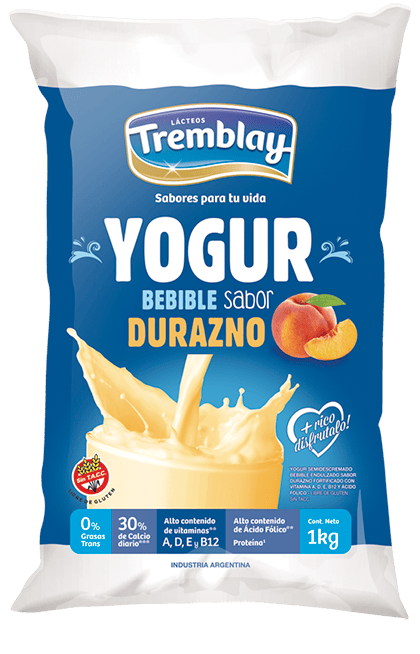 YOGUR TREMBLAY DURAZNO