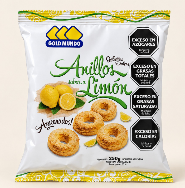 GOLD MUNDO ANILLOS DE LIMON X250GRS