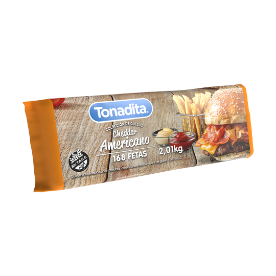 CHEDDAR FETAS TONADITA AMERICANO X168UND