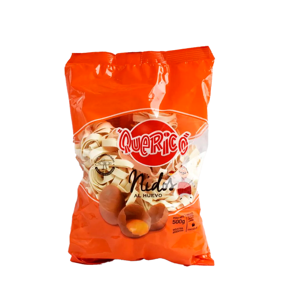 QUE RICO FIDEOS NIDO AL HUEVO N3 X 500 GR